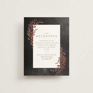 Lux branch Foil-Pressed Reception Cards