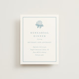 Hydrangea bloom Rehearsal Dinner Cards