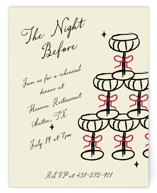 Vintage Lovers Rehearsal Dinner Cards