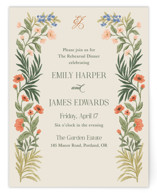 Garden Heirloom Rehearsal Dinner Cards