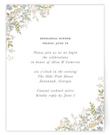 flowering arch Rehearsal Dinner Cards