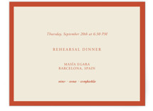 Borders Rehearsal Dinner Cards
