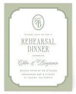 Woods Rehearsal Dinner Cards