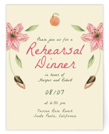 Romantic Tropical Wedding Rehearsal Dinner Cards