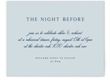 Landscape Script Rehearsal Dinner Cards