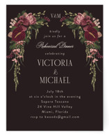 Romantics Rehearsal Dinner Cards