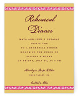 Mughal Gardens Rehearsal Dinner Cards