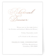 Eternal Foil-Pressed Rehearsal Dinner Cards