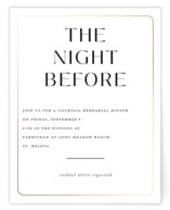 Loren Foil-Pressed Rehearsal Dinner Cards