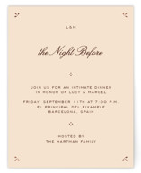 Foil-Pressed Rehearsal Dinner Cards