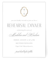 Monatuk Foil-Pressed Rehearsal Dinner Cards