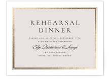 Gilded Forest Foil-Pressed Rehearsal Dinner Cards