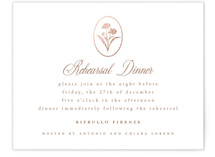 fleu-de-sel Foil-Pressed Rehearsal Dinner Cards