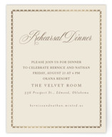 Foil-Pressed Rehearsal Dinner Cards