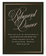 Playbill Foil-Pressed Rehearsal Dinner Cards
