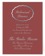 Foil-Pressed Rehearsal Dinner Cards