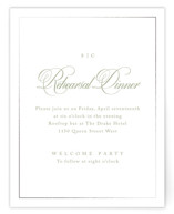 Greenwood Foil-Pressed Rehearsal Dinner Cards