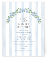 Pillowy border Foil-Pressed Rehearsal Dinner Cards