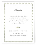 Monogramed Reception Cards