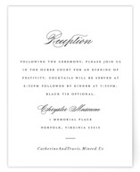 Classically Elegant Reception Cards