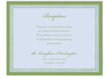 Hydrangea Vines Reception Cards