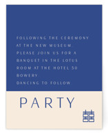 two toned Reception Cards