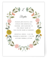 botanical cameo Reception Cards