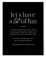 Little party big love Reception Cards