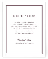 Engraved names Reception Cards