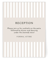 Classic Stripe Reception Cards