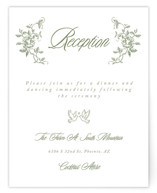 Vintage Garden Reception Cards