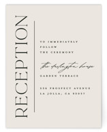 Modern Monogram Reception Cards