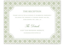 Summer Linen Reception Cards