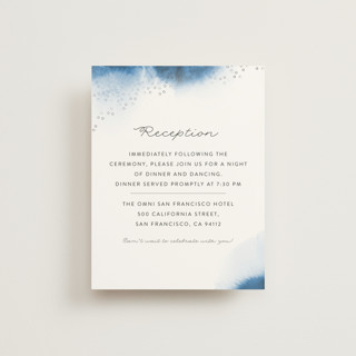 Watercolor Dots Reception Cards