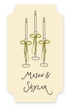Candles Rehearsal Dinner Favor Stickers