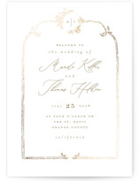 Reflection Foil-Pressed Religious and Cultural Folded Wedding Programs