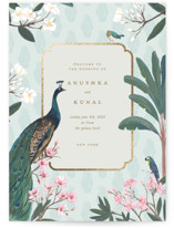 Foil-Pressed Religious and Cultural Folded Wedding Programs