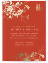 Foil-Pressed Religious and Cultural Folded Wedding Programs