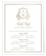 Chic Monogram Foil-Pressed Multi-Event RSVP Cards