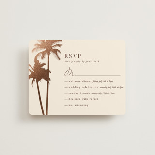 Sunset by the Sea Foil-Pressed Multi-Event RSVP Cards
