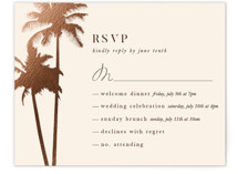 Sunset by the Sea Foil-Pressed Multi-Event RSVP Cards
