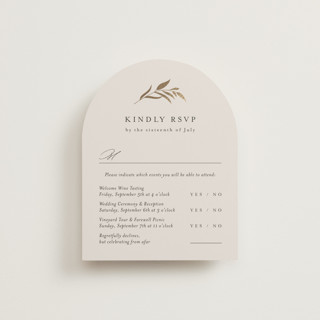 Natural Monogram Foil-Pressed Multi-Event RSVP Cards