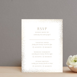 glitter arch Foil-Pressed Multi-Event RSVP Cards