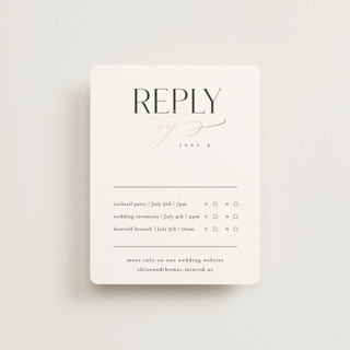 Overlay Foil-Pressed Multi-Event RSVP Cards