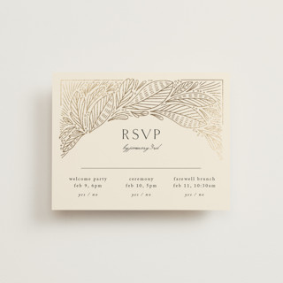 Royalty Foil-Pressed Multi-Event RSVP Cards