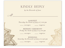 Arunima Foil-Pressed Multi-Event RSVP Cards