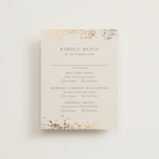 Sprinkle Foil-Pressed Multi-Event RSVP Cards