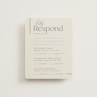 Simple Lines Foil-Pressed Multi-Event RSVP Cards