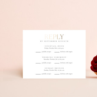 Fantasia Foil-Pressed Multi-Event RSVP Cards
