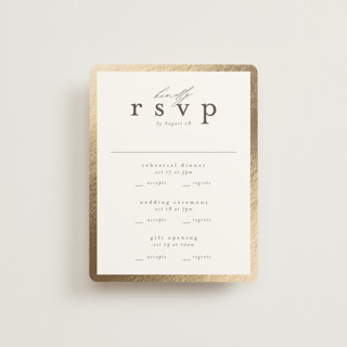 Surround Foil-Pressed Multi-Event RSVP Cards